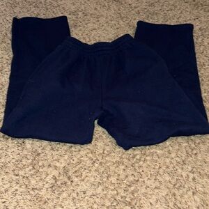 Fruit of the loom men’s size small wide leg pants in navy blue